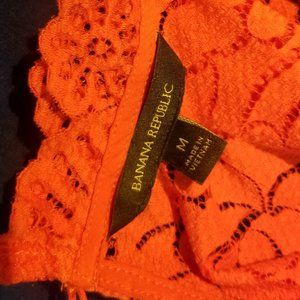 Banana Republic Orange Shirt With Tank